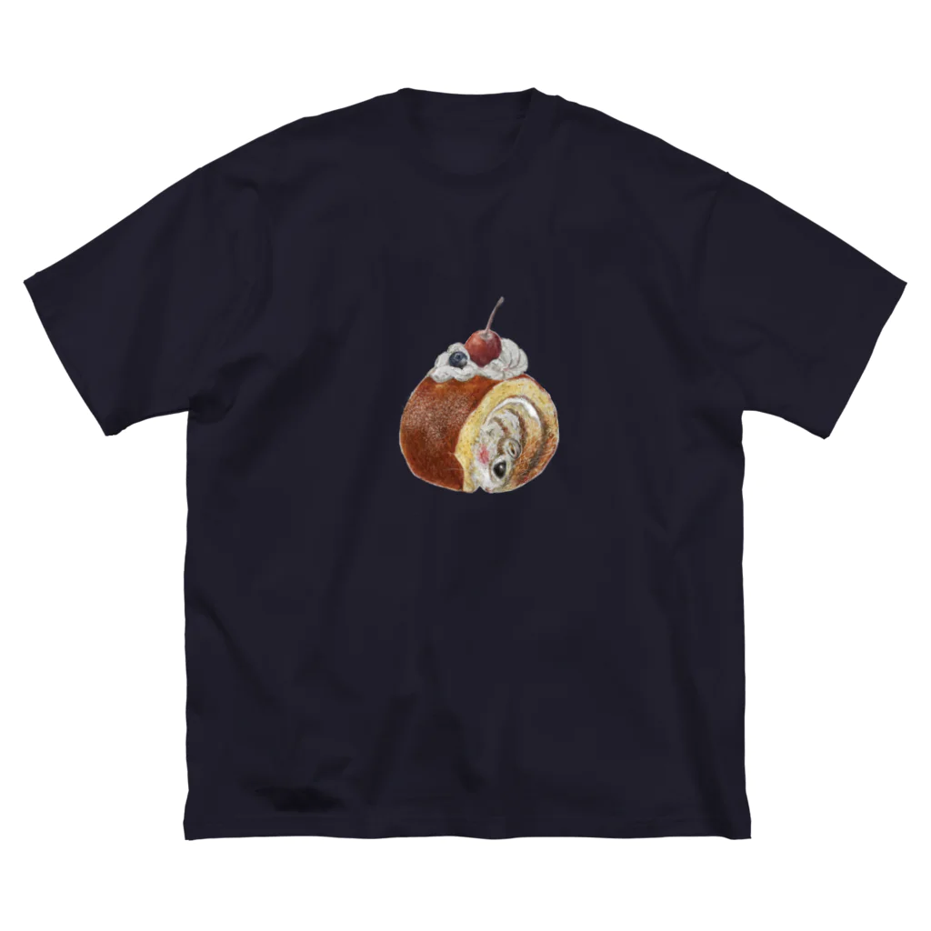 ALOANEあろあね のロール／リス／ロール ビッグシルエットTシャツ