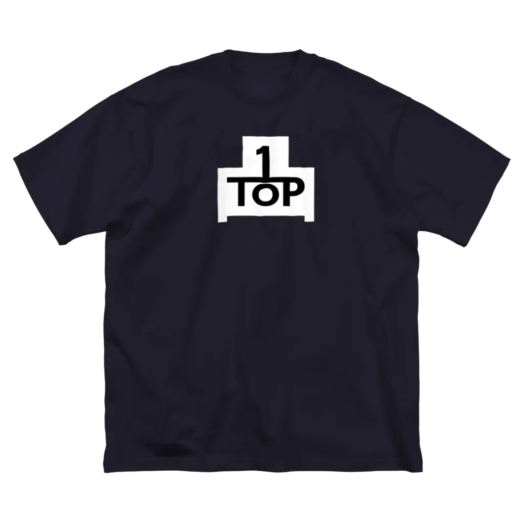 虚無の射精商店のTOP-WHITE ビッグシルエットTシャツ