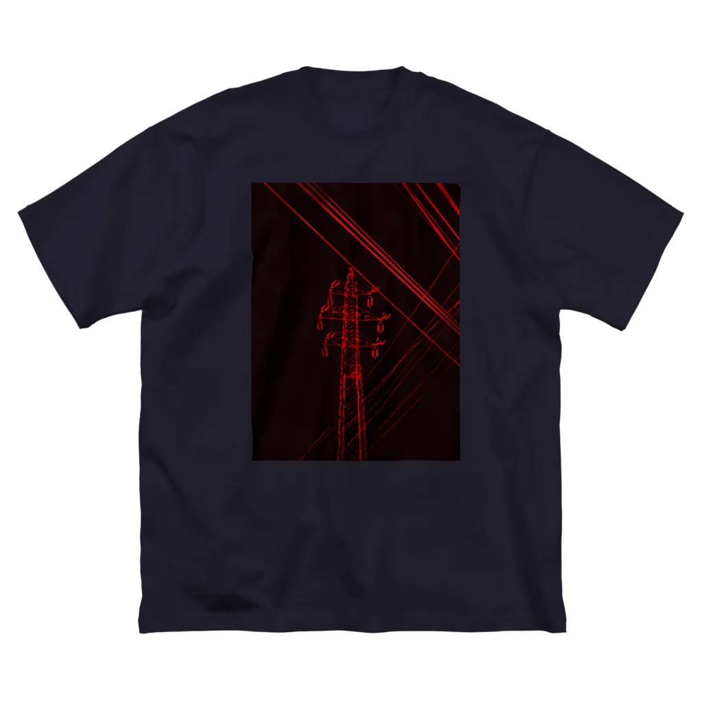 WAMI ARTの鉄塔2 ビッグシルエットTシャツ