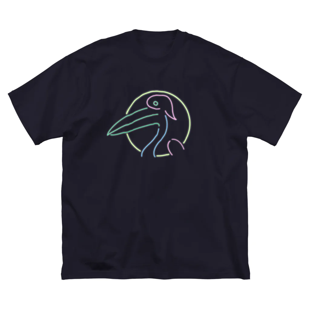 YAGEN's Baseのペリカン  Pelican 80's neon ビッグシルエットTシャツ