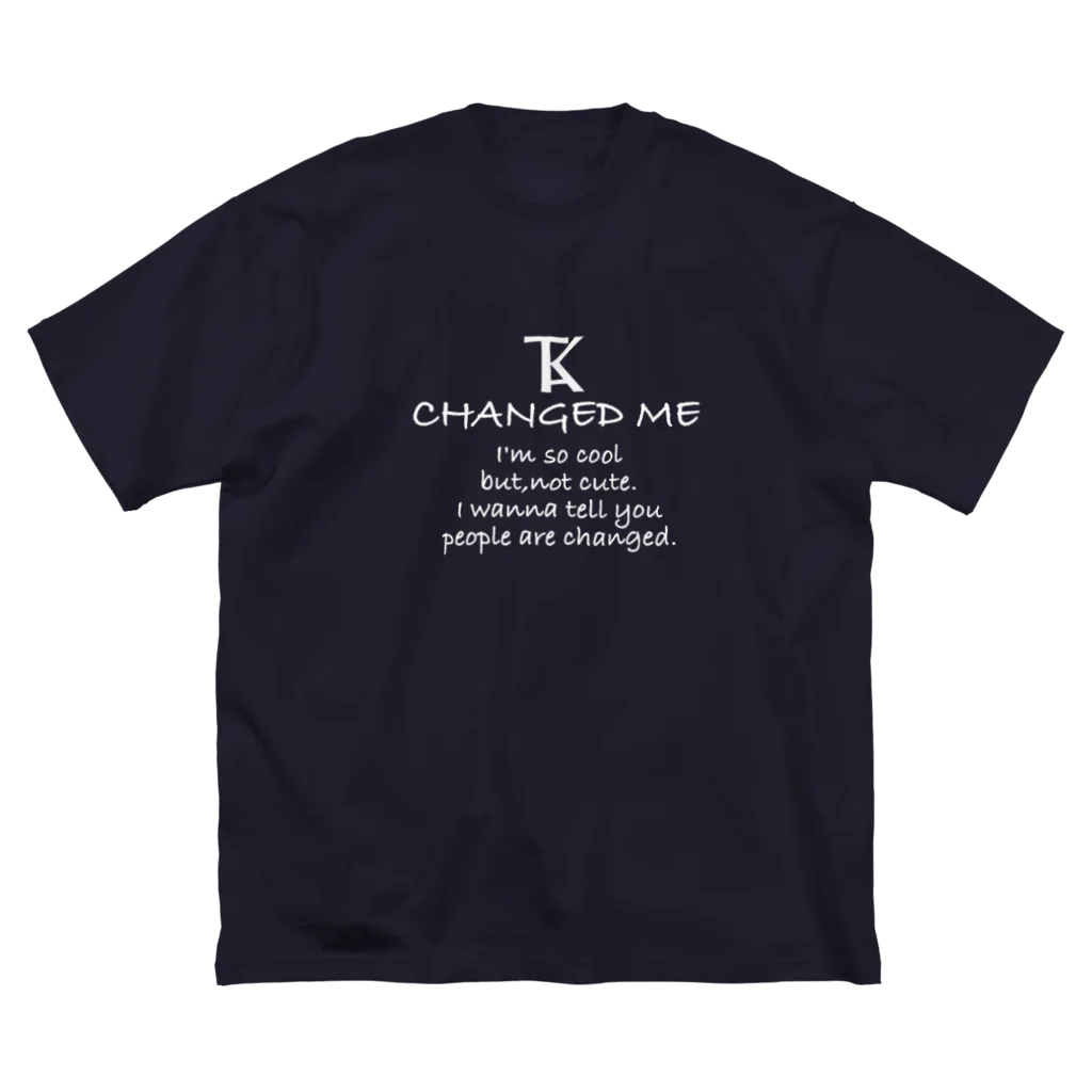 伝説のあつこちゃんのCHANGED ME ビッグシルエットTシャツ