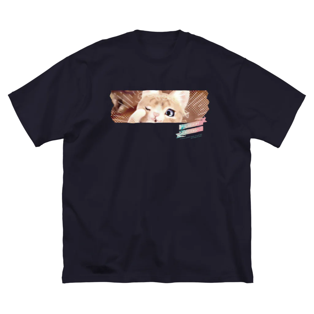 羊毛けだまkanaのいざないの蝶々シリーズ02_02 Big T-Shirt