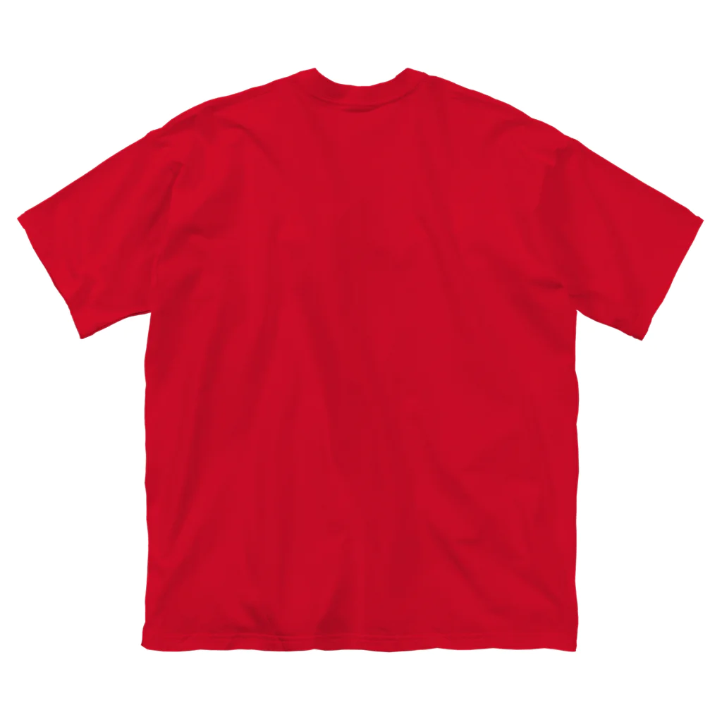 BIGMISTAKEのぼんやりドット RED 2 ビッグシルエットTシャツ