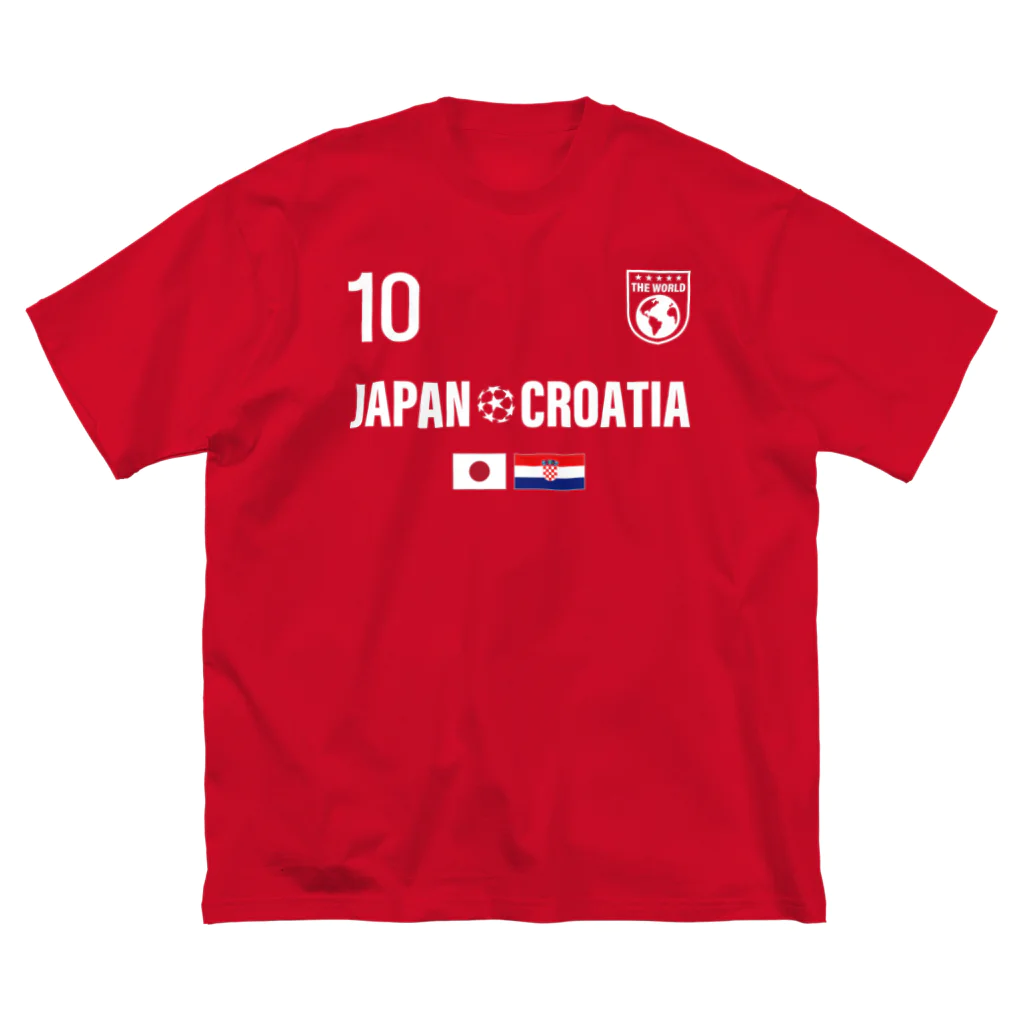 アージーのクロアチア ジャパン ワールド サッカー ビッグシルエットTシャツ