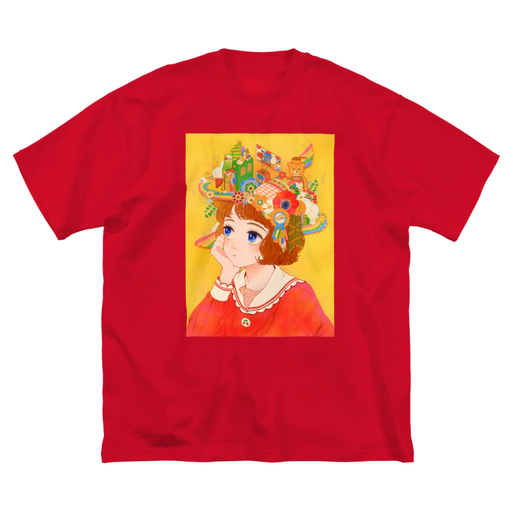 COROLFUL TOYBOXのMokuMoku-レトロルーム- ビッグシルエットTシャツ