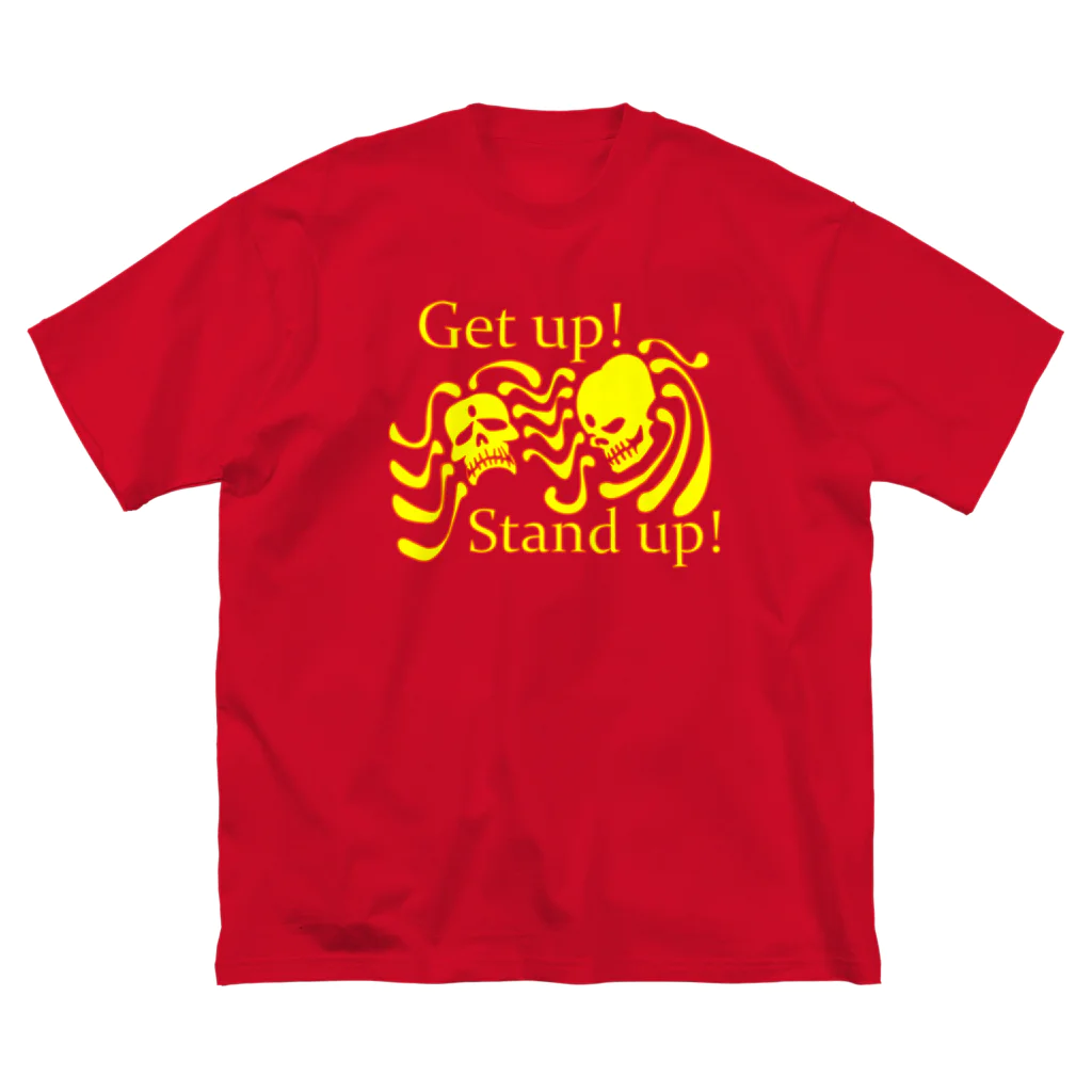 『NG （Niche・Gate）』ニッチゲート-- IN SUZURIのGet up! Stand up!（黄色） ビッグシルエットTシャツ