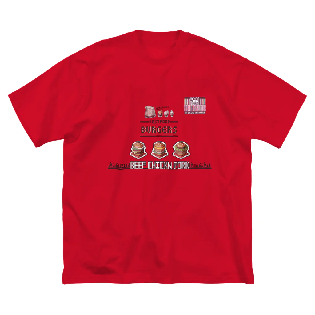 綿原いきるのPICOLD:YUMMY→BURGERS Big T-Shirt