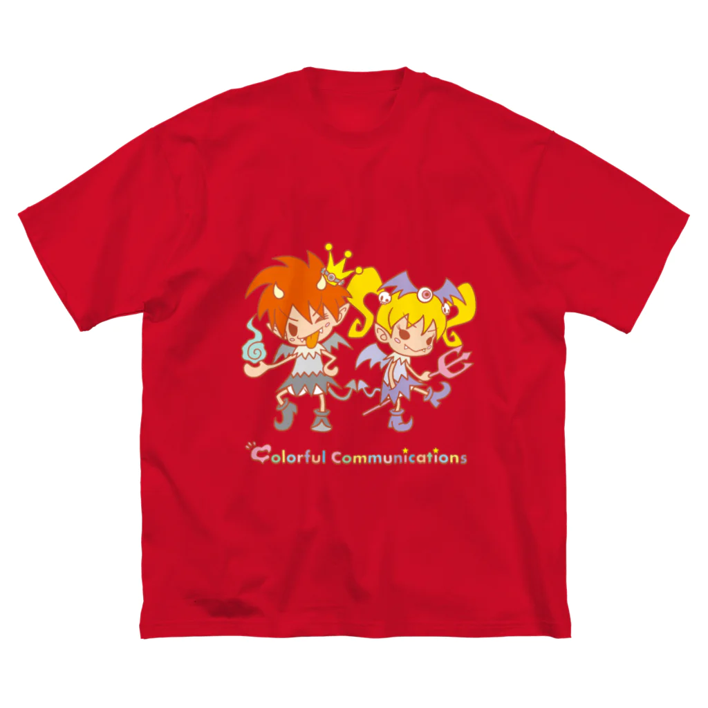 colorful communicationsのデビコミュちゃん ビッグシルエットTシャツ