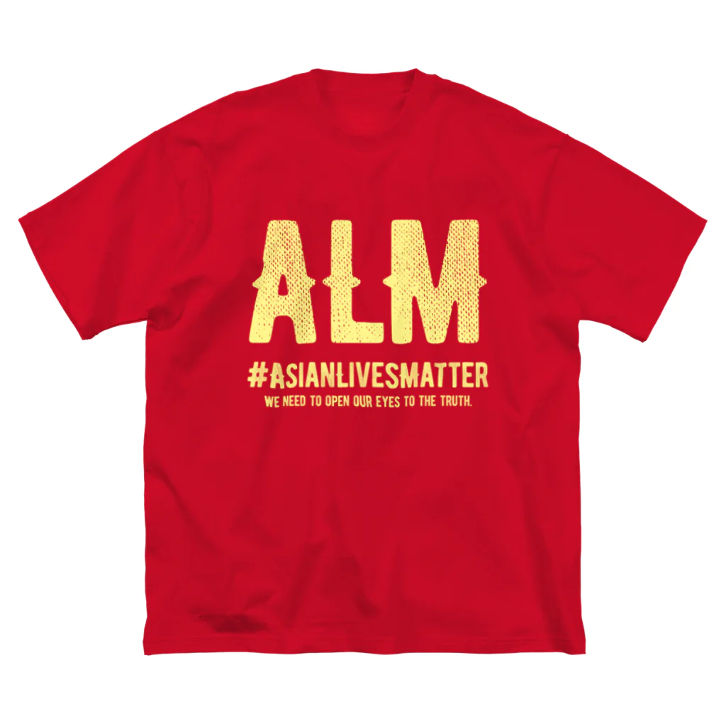 SANKAKU DESIGN STOREのAsian Lives Matter。 黄 ビッグシルエットTシャツ