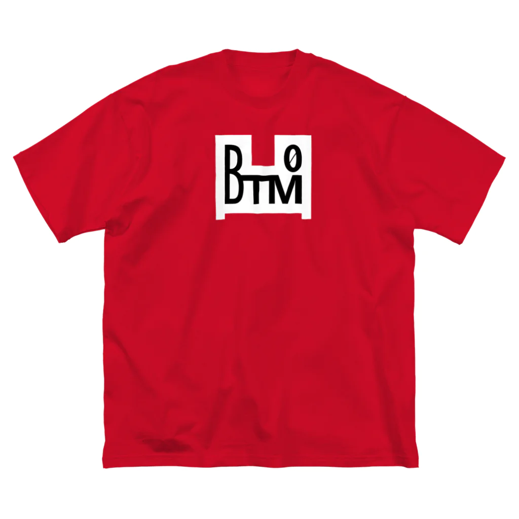 虚無の射精商店のBTM-WHITE ビッグシルエットTシャツ