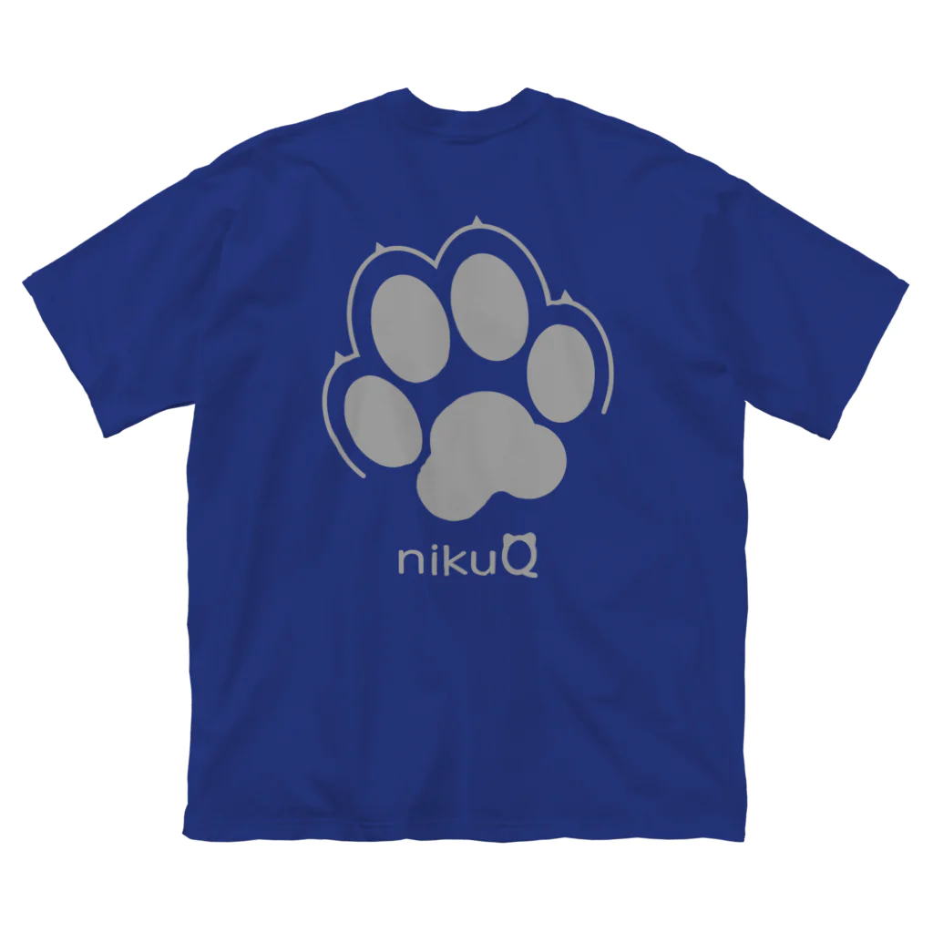 WebArtsの肉球をモチーフにしたオリジナルブランド「nikuQ」（犬タイプ）です ビッグシルエットTシャツ