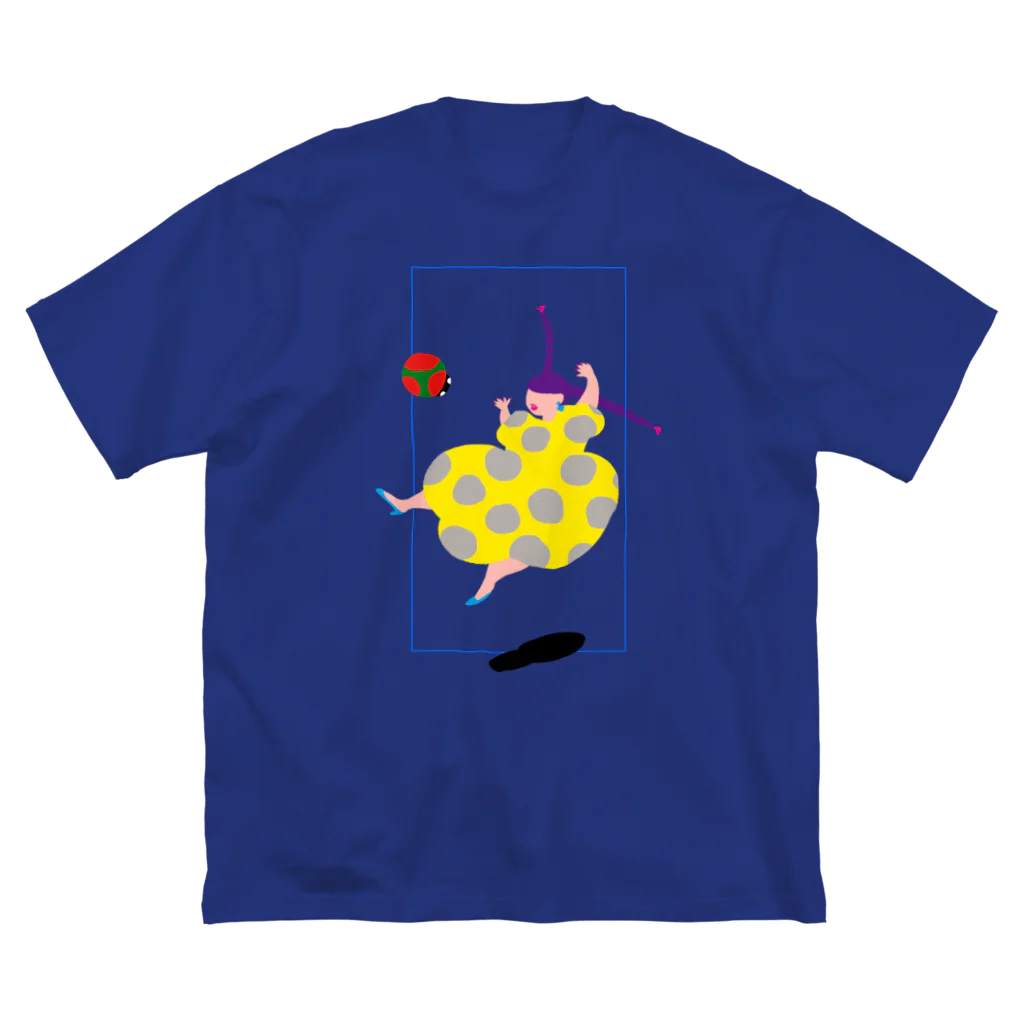 fig-treeの水玉の女02 ビッグシルエットTシャツ