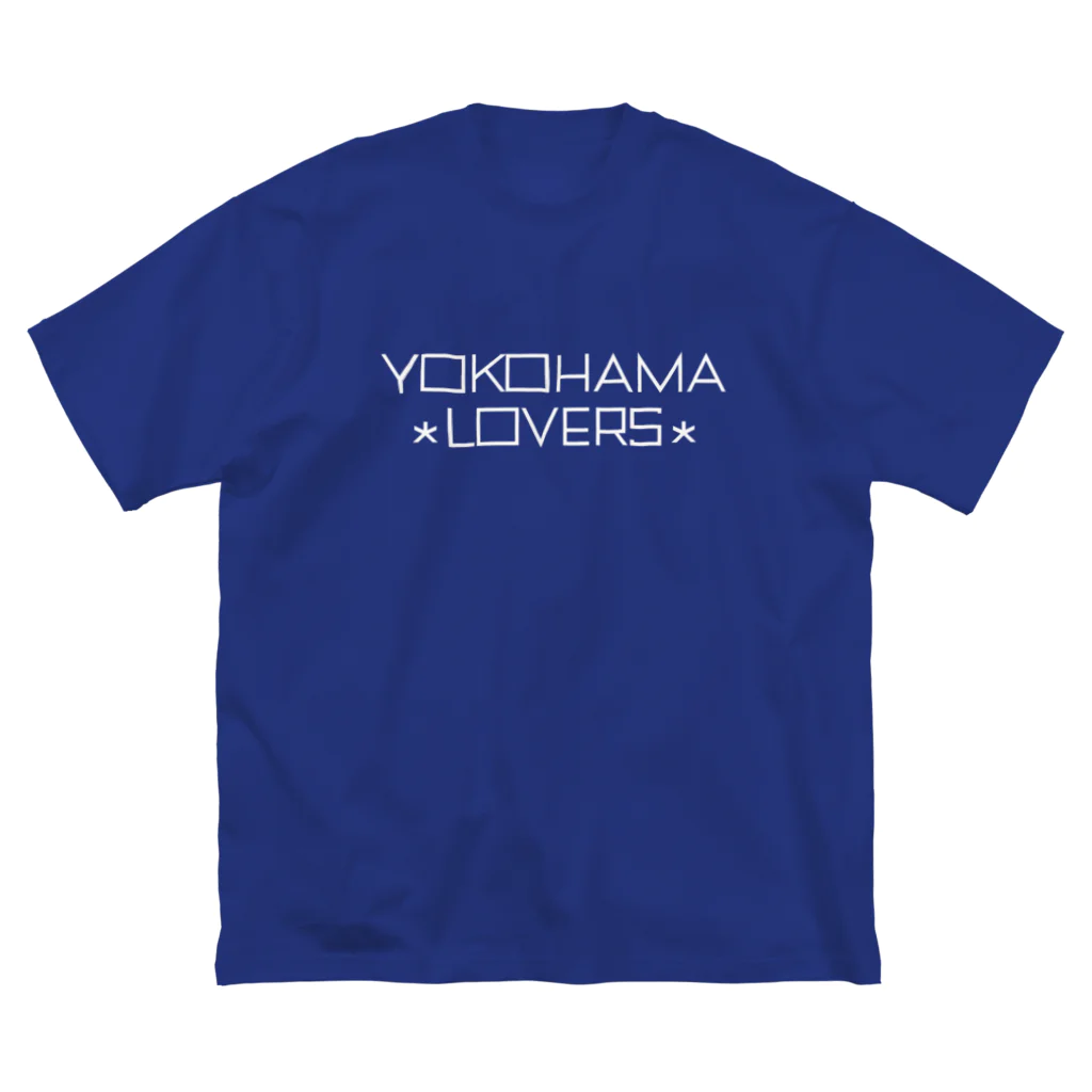 KEN's☆BASEBALL FAN SHOPのYOKOHAMA LOVERS 2 白文字 Big T-Shirt