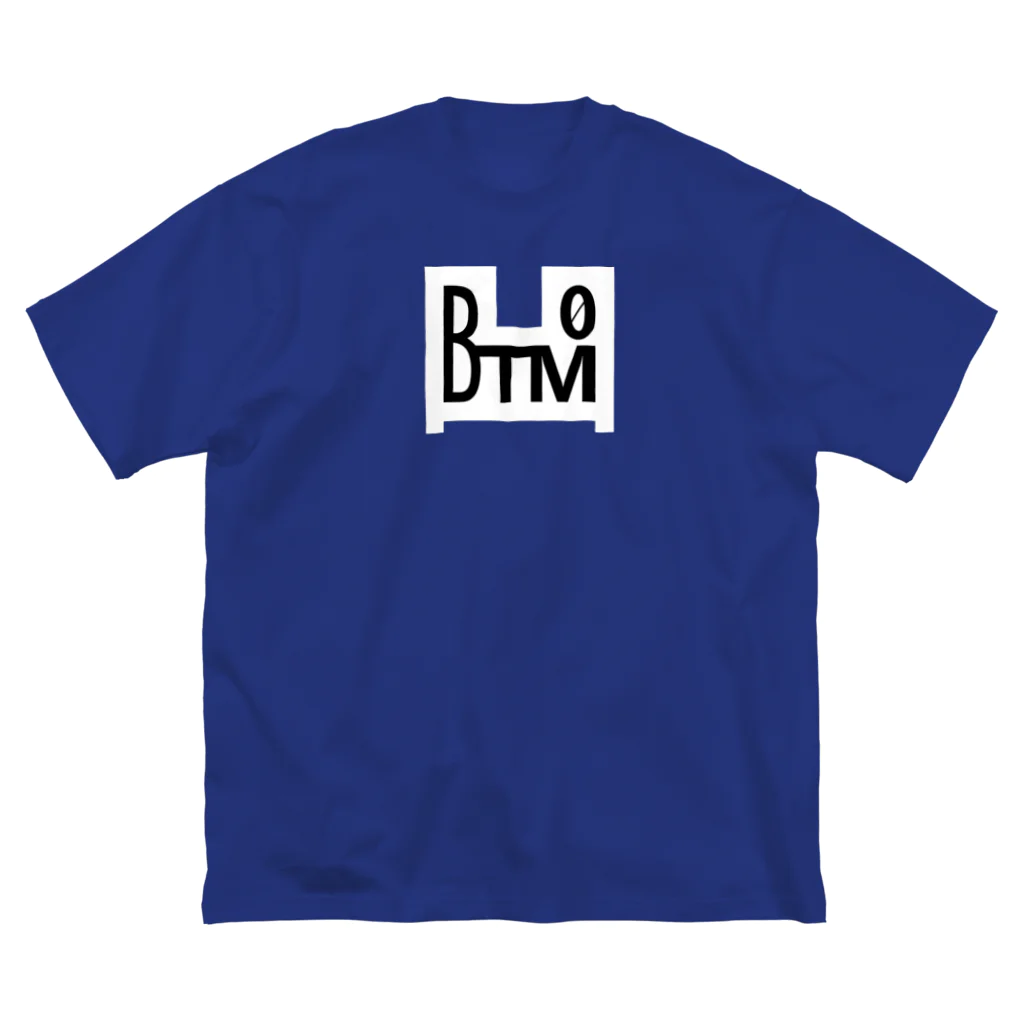 虚無の射精商店のBTM-WHITE（フロントのみ） ビッグシルエットTシャツ
