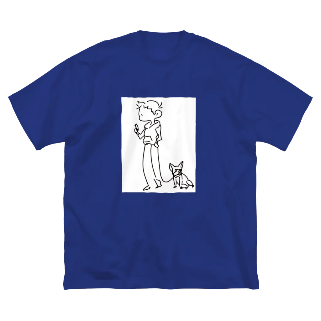 Boston ShopのDog-walking細 Big T-Shirt