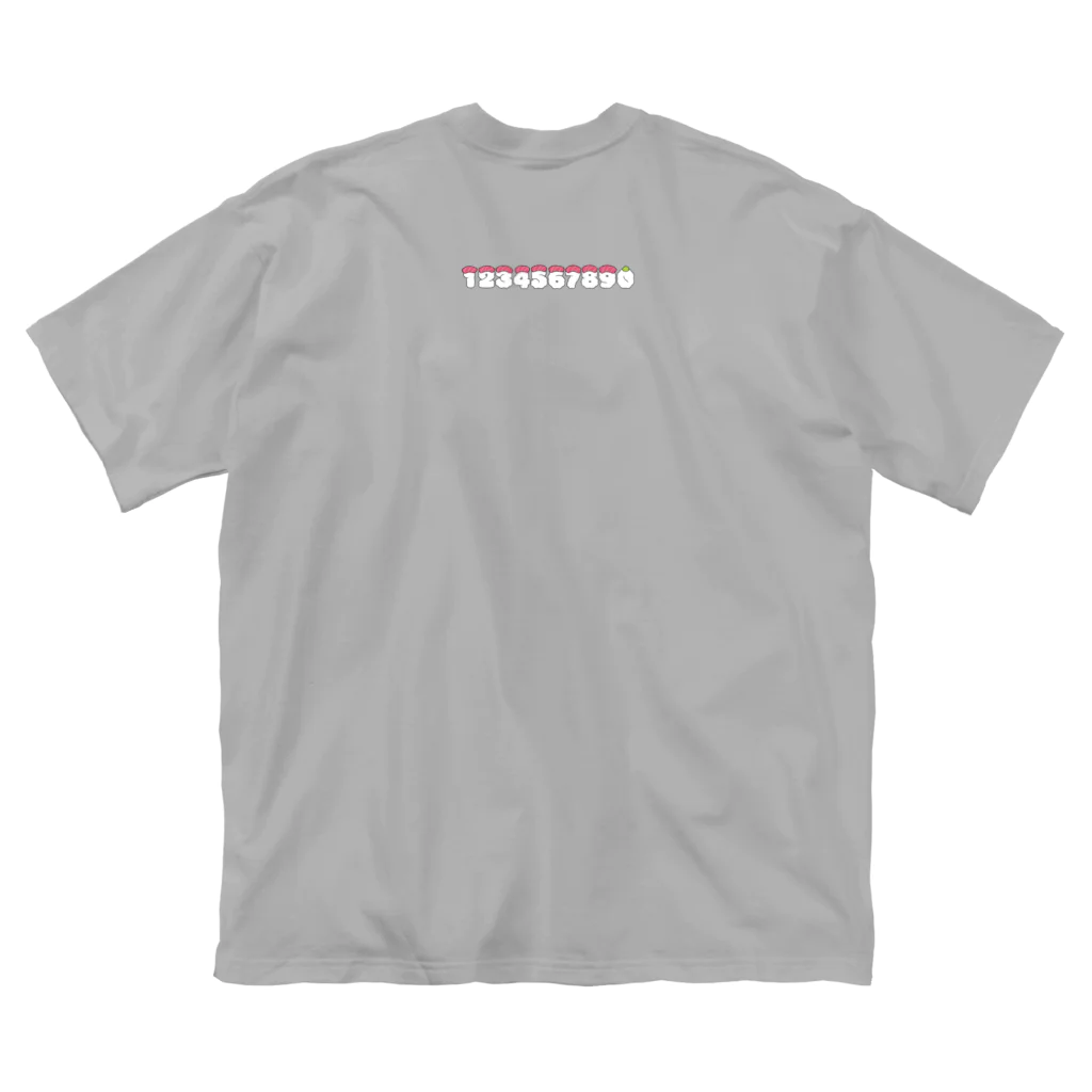 9bdesignのスシ・ナンバーズ 1 ビッグシルエットTシャツ