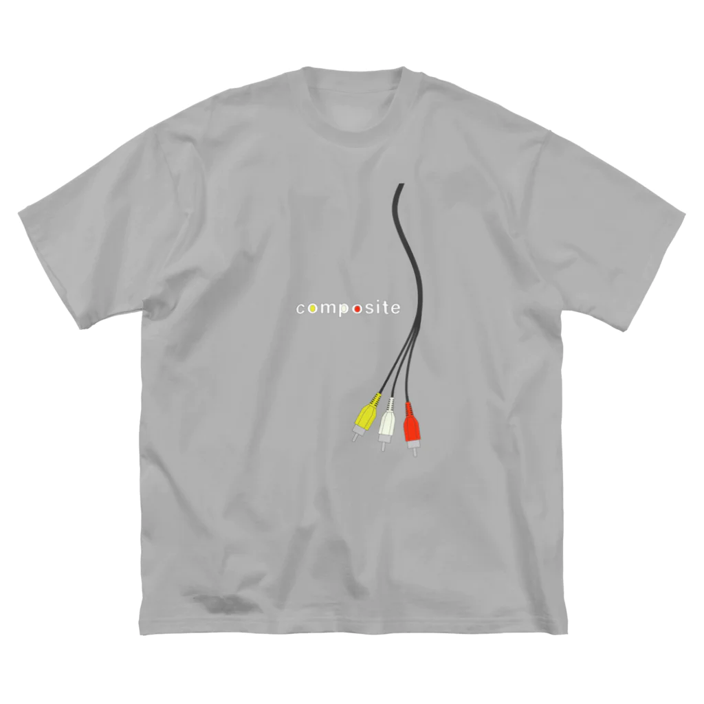 Rail Square のアナログAV端子　コンポジット Big T-Shirt