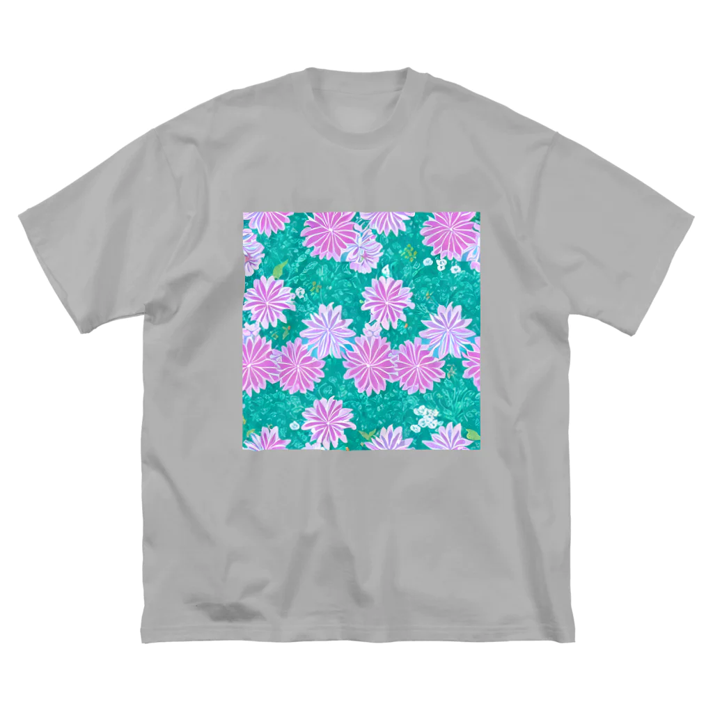 Kinpiragobohのお花と緑 Big T-Shirt