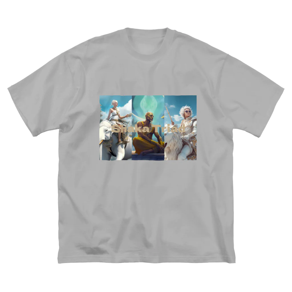 Buddha Heroes & chiguのShaka Triad ビッグシルエットTシャツ