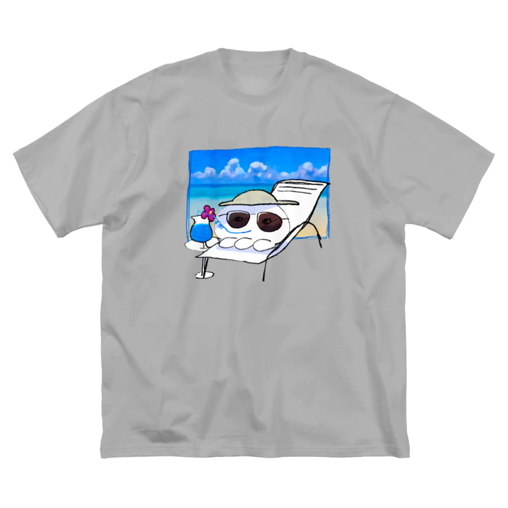 ヌルショップの夢のバカンスくらげ ビッグシルエットTシャツ