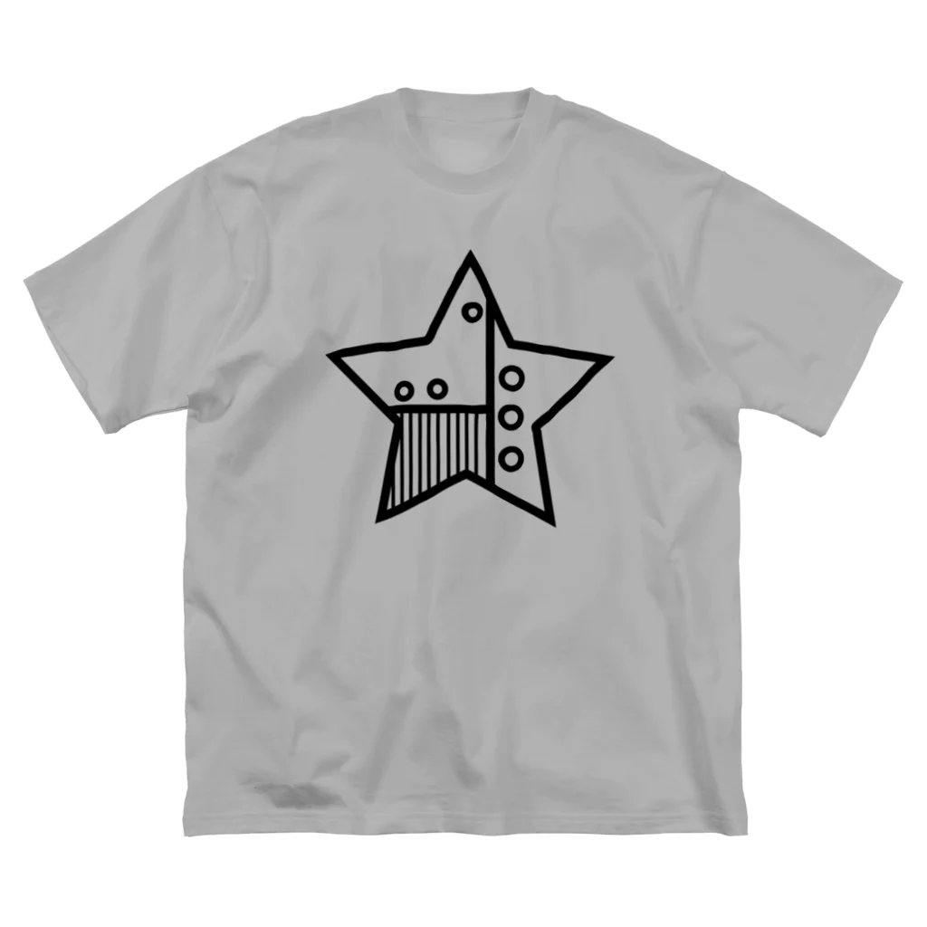 cosmicatiromの星　機械 ビッグシルエットTシャツ