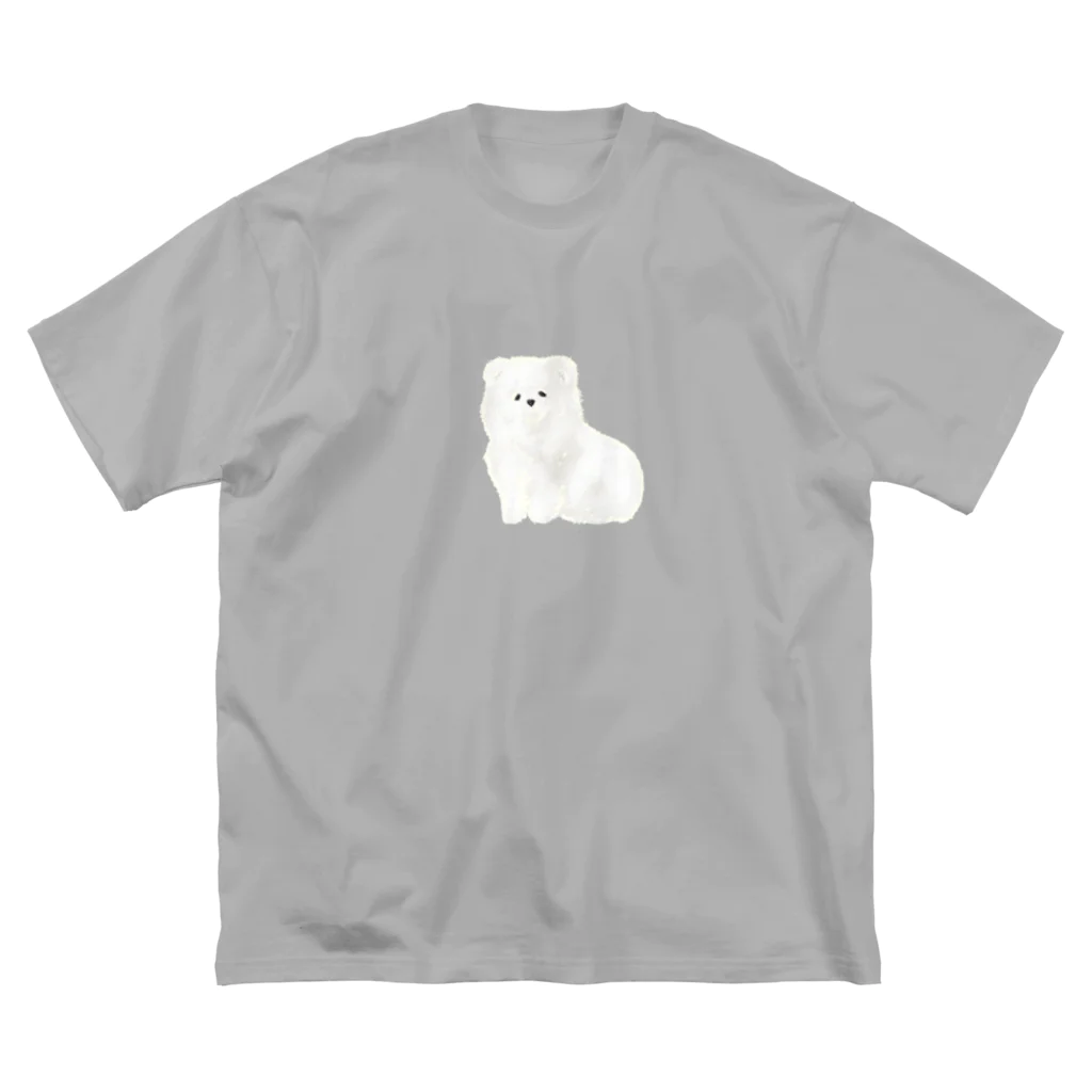 papiko くまさんの【小林愛香さん 着用】ふわふわ　ポメラニアン ビッグシルエットTシャツ