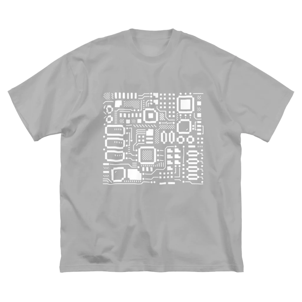 処理場の電子基盤 ビッグシルエットTシャツ