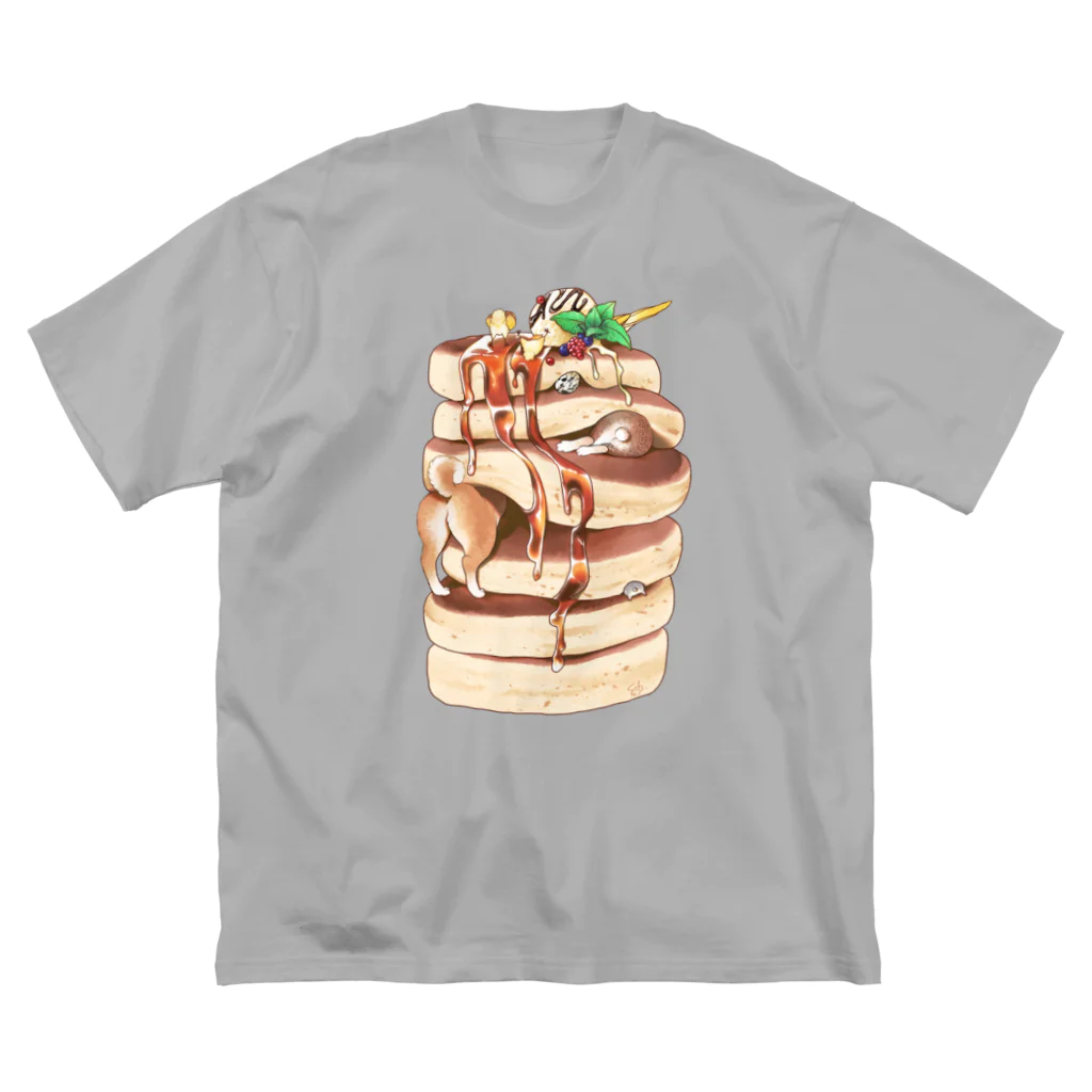 透月糖花のおしりパンケーキ ビッグシルエットTシャツ