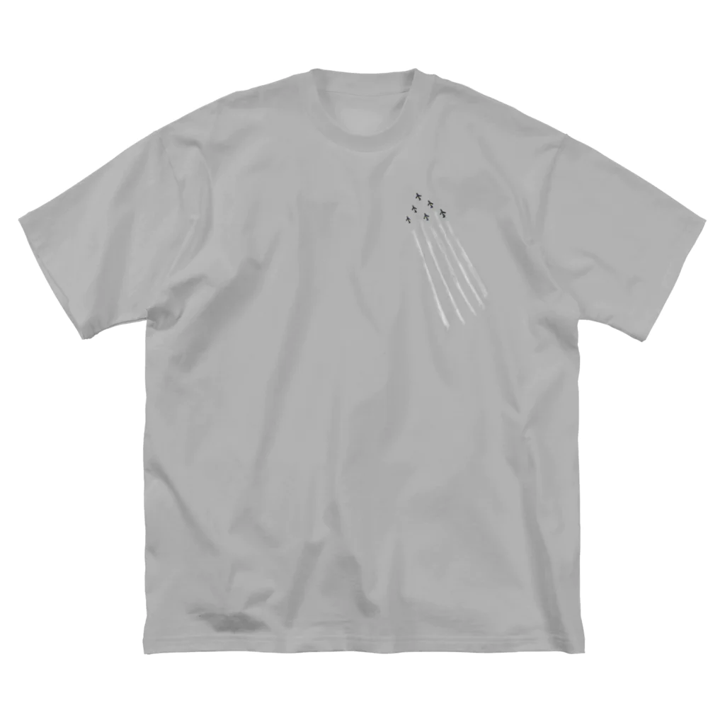 miity storeのブルーインパルス(曇天) ビッグシルエットTシャツ