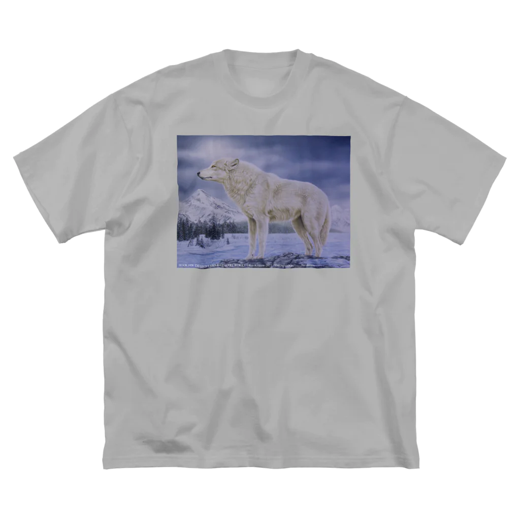 アラスカ野生動物画家きむらけいのSNOWMOON ビッグシルエットTシャツ