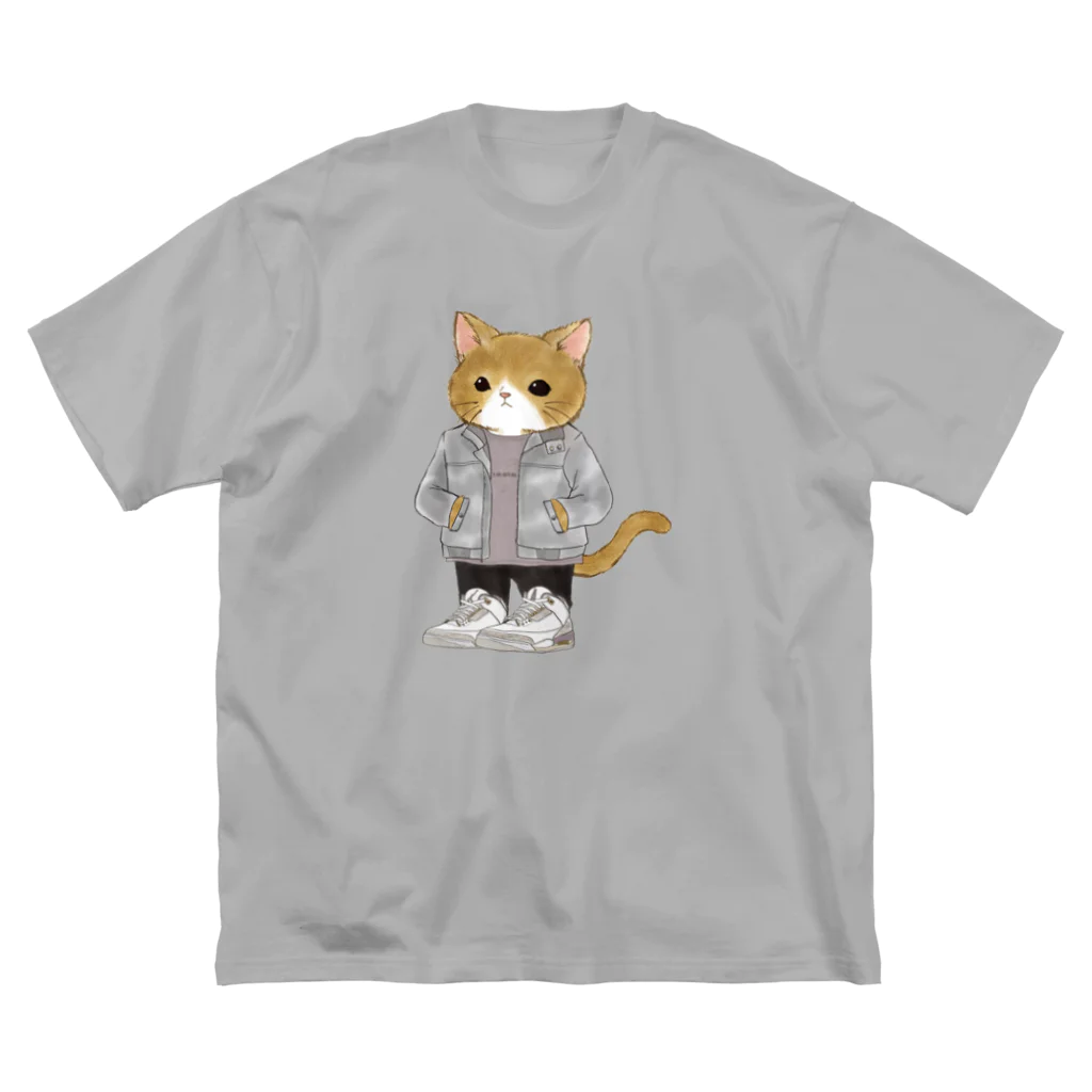 CAT'EM キャッテム　スニーカーを履いた猫のブランドのJACKET CAT　スニーカーを履いた猫のブランド ビッグシルエットTシャツ