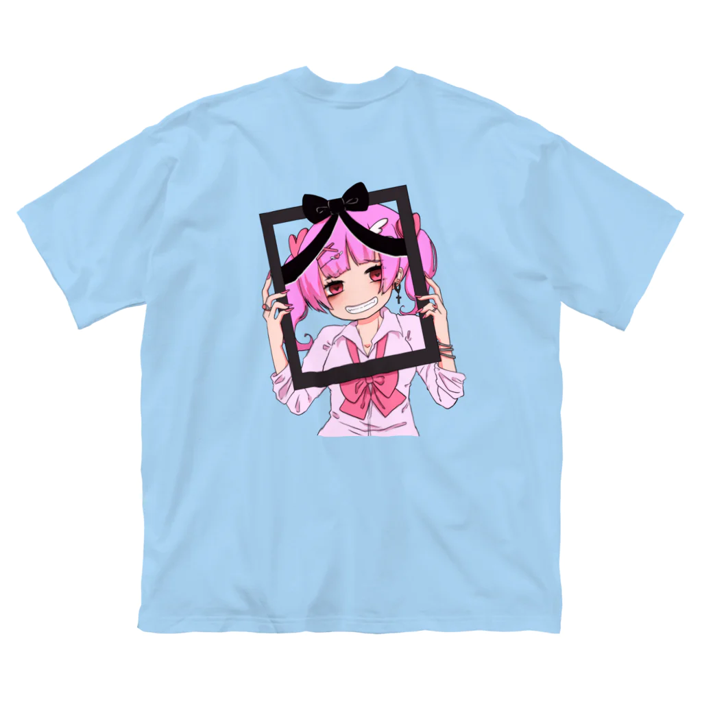 解体ちゃんの遺影ちゃん ビッグシルエットTシャツ