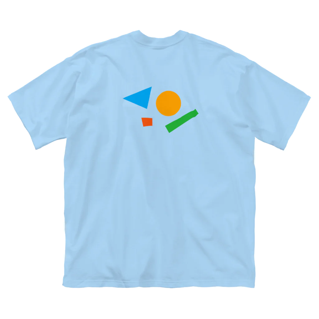 うさぎちゃんアイランドの幾何学模様ロゴ カラフルver. ビッグシルエットTシャツ