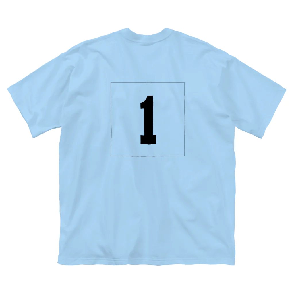 MKD3の野球:背番号1番、投手Tシャツ‼ ビッグシルエットTシャツ