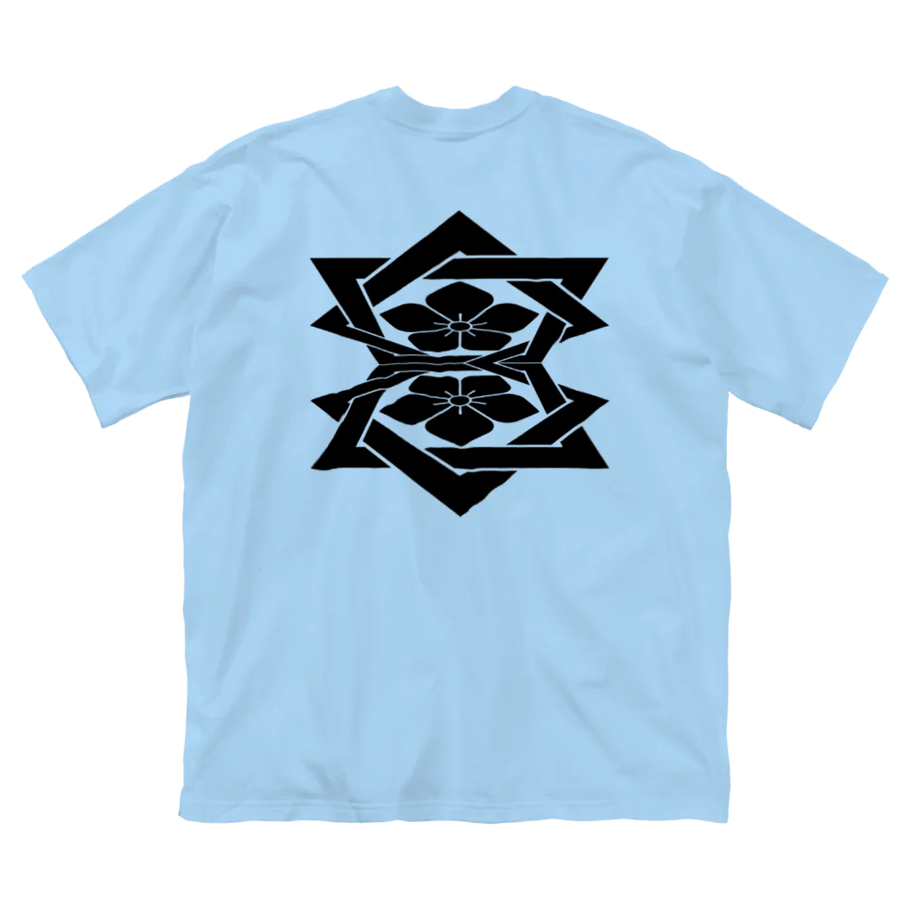 RMk→D (アールエムケード)の桔梗紋 黒 Big T-Shirt