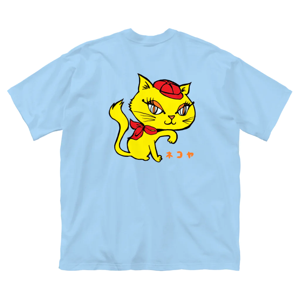 「中華居酒屋 ねこや」マーチャンダイズストアのねこや-ミミちゃんグッズ(猫家、straycat) 루즈핏 티셔츠