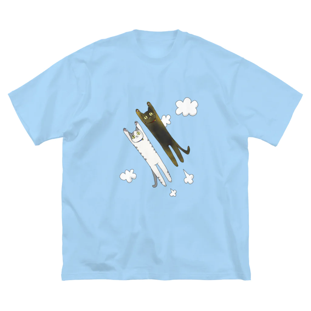 ふくむぎやの空飛ぶネコ(フクムギ第八号) Big T-Shirt