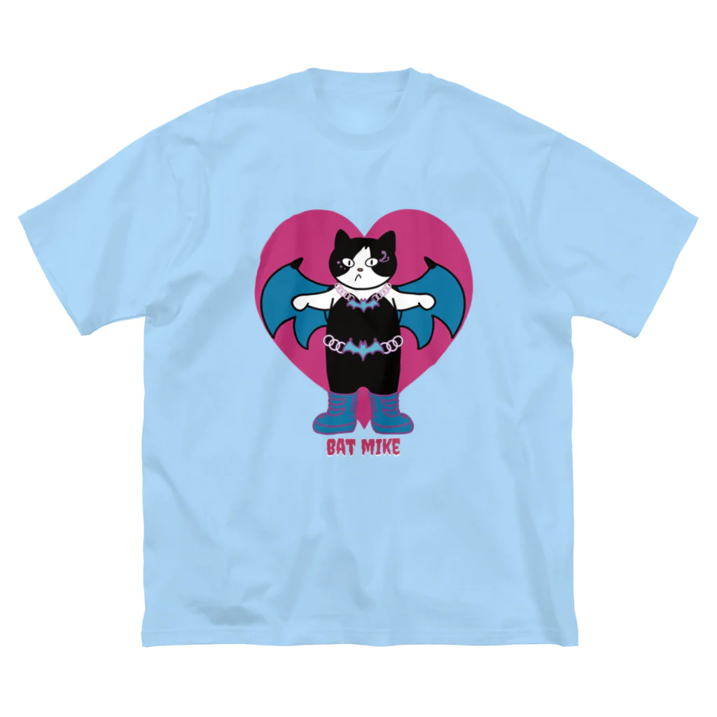 Metime Designs ☆ みぃたいむデザインのBAT MIKE ビッグシルエットTシャツ