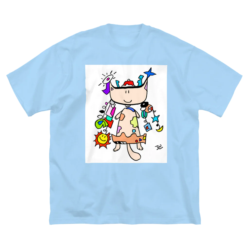 peace11newsのにゃんが選ぶ気まぐれバカンス必須アイテム2024 Big T-Shirt