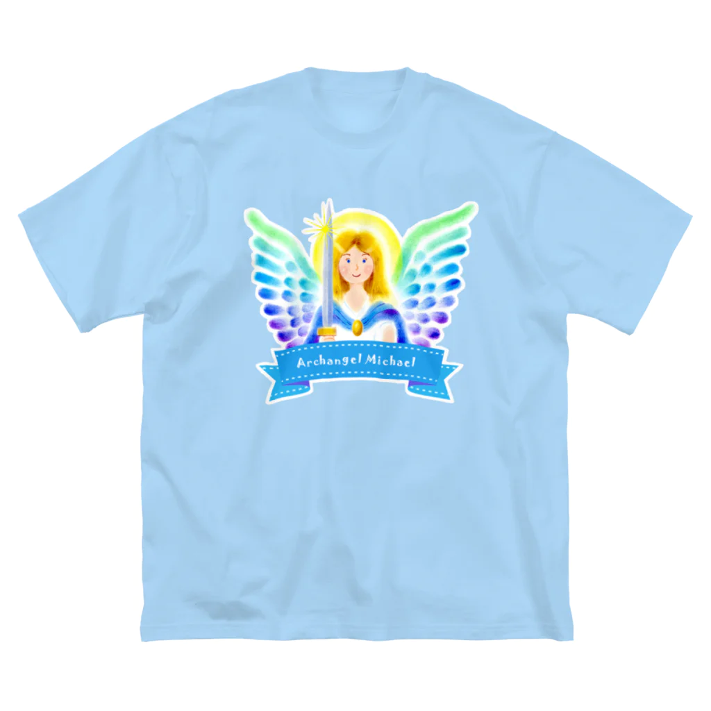Angel channeling Art 天使のお部屋の大天使ミカエル ビッグシルエットTシャツ