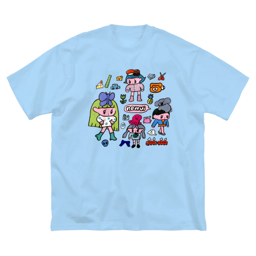 モニョチタポミチのnemui ビッグシルエットTシャツ