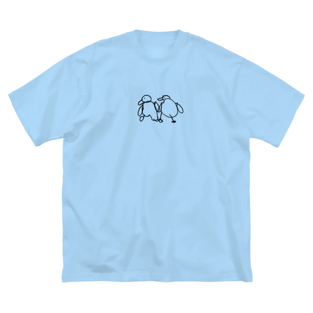 temarinaのおさんぽペンギン ビッグシルエットTシャツ