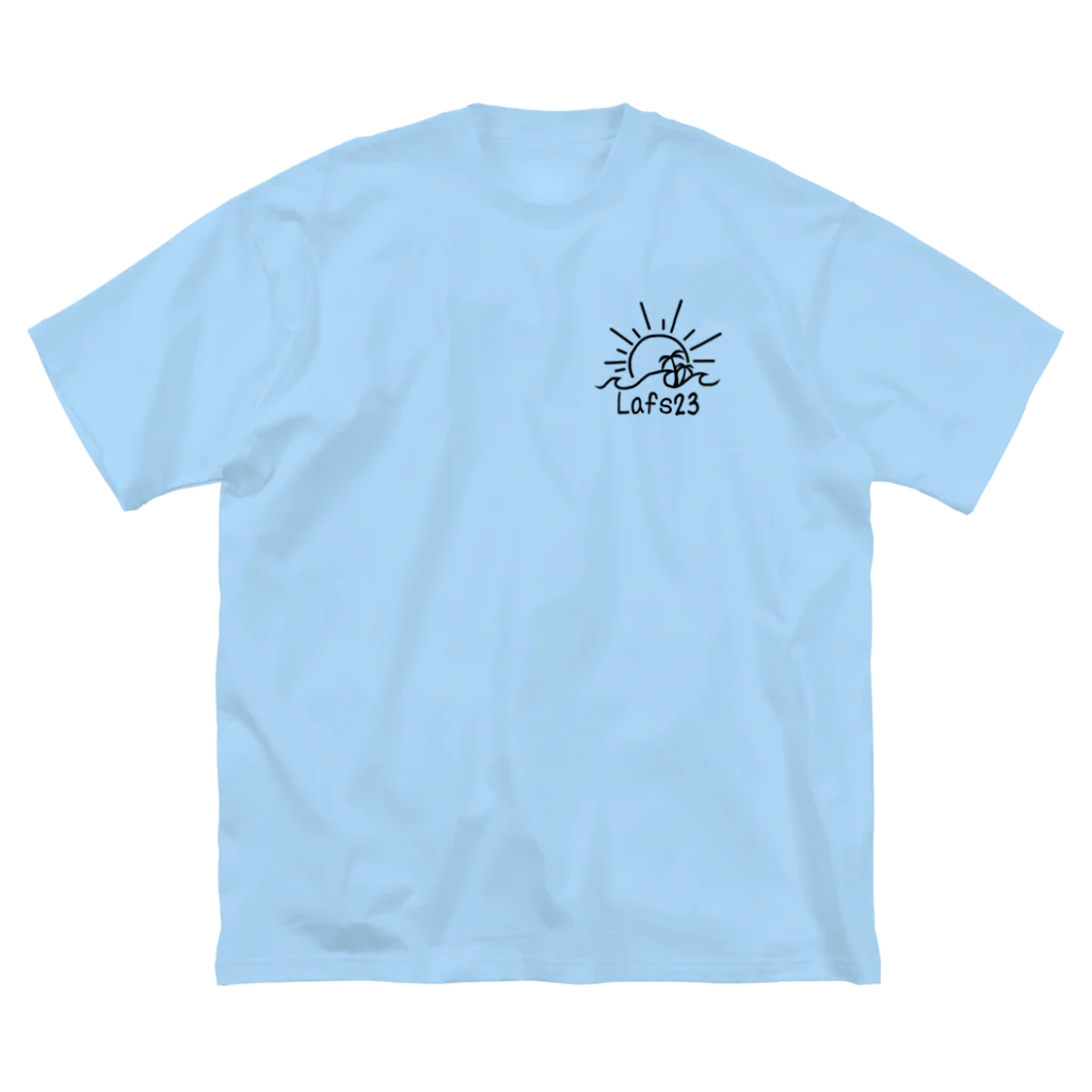 Lafs23のLafs23 公式グッズ｢ヤシの木｣｢太陽｣｢波｣ Big T-Shirt