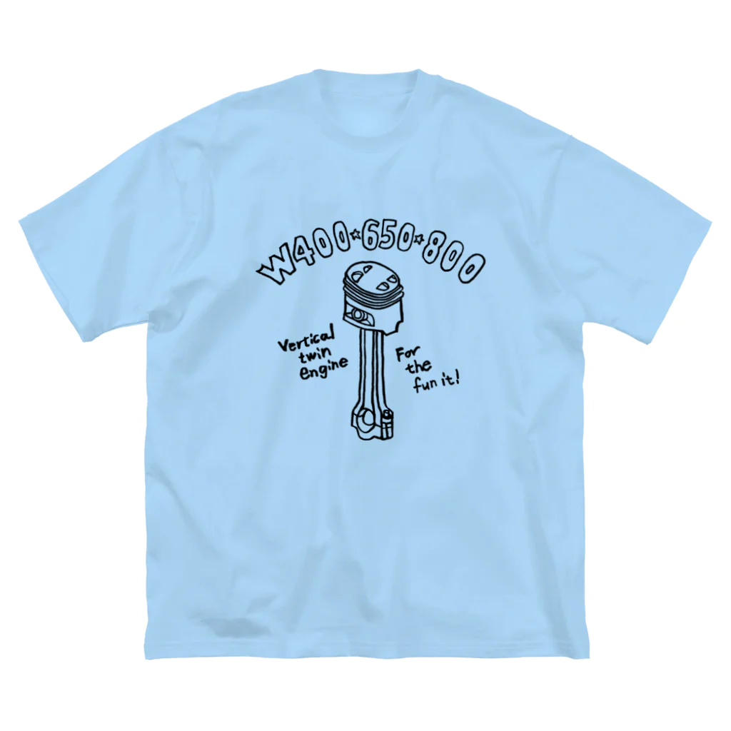 Too fool campers Shop!のW PUSTON01(黒文字) ビッグシルエットTシャツ
