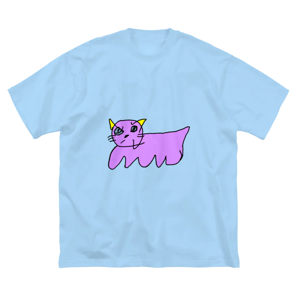 ʕ•̫͡•ʔのねこ ビッグシルエットTシャツ