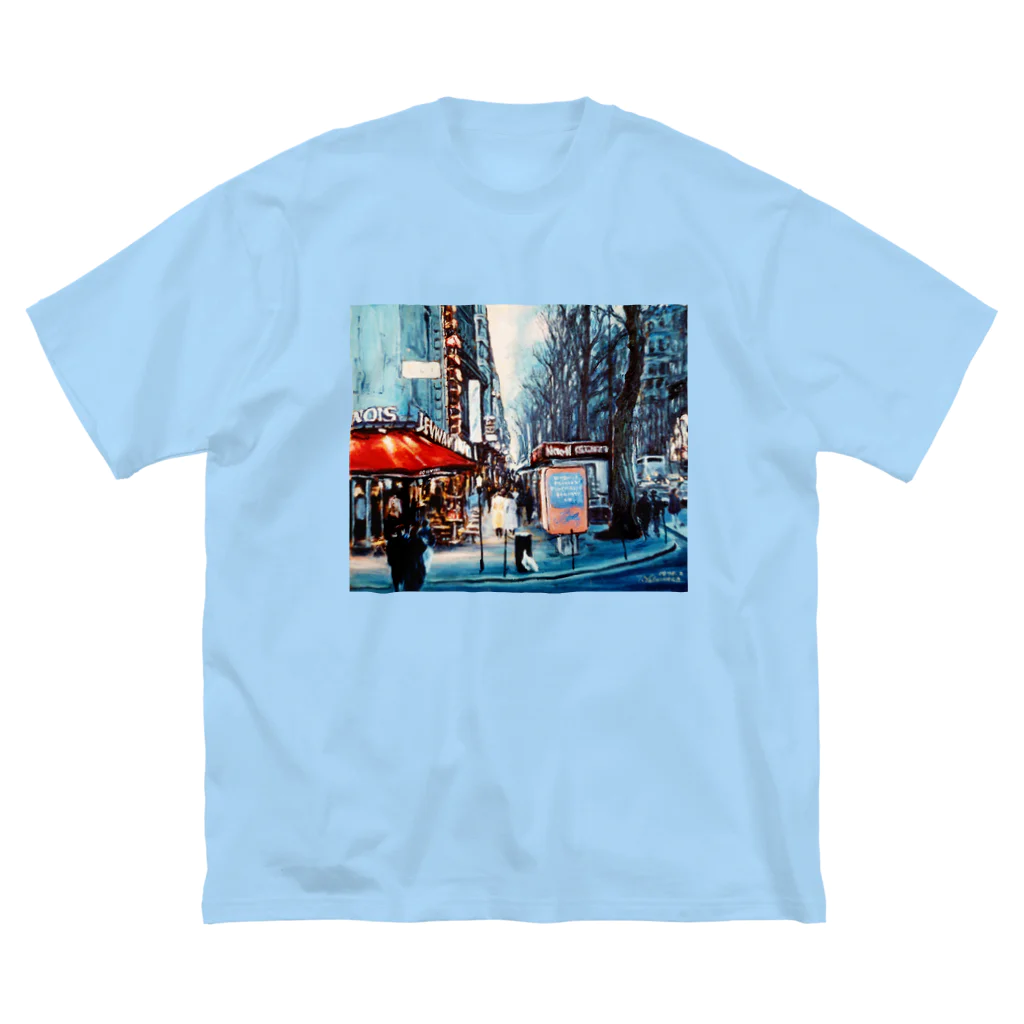 ミニ画廊ヨシデンのパリの街角 Big T-Shirt