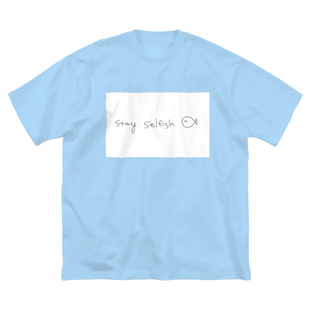 ∴惢のselfish fish ビッグシルエットTシャツ