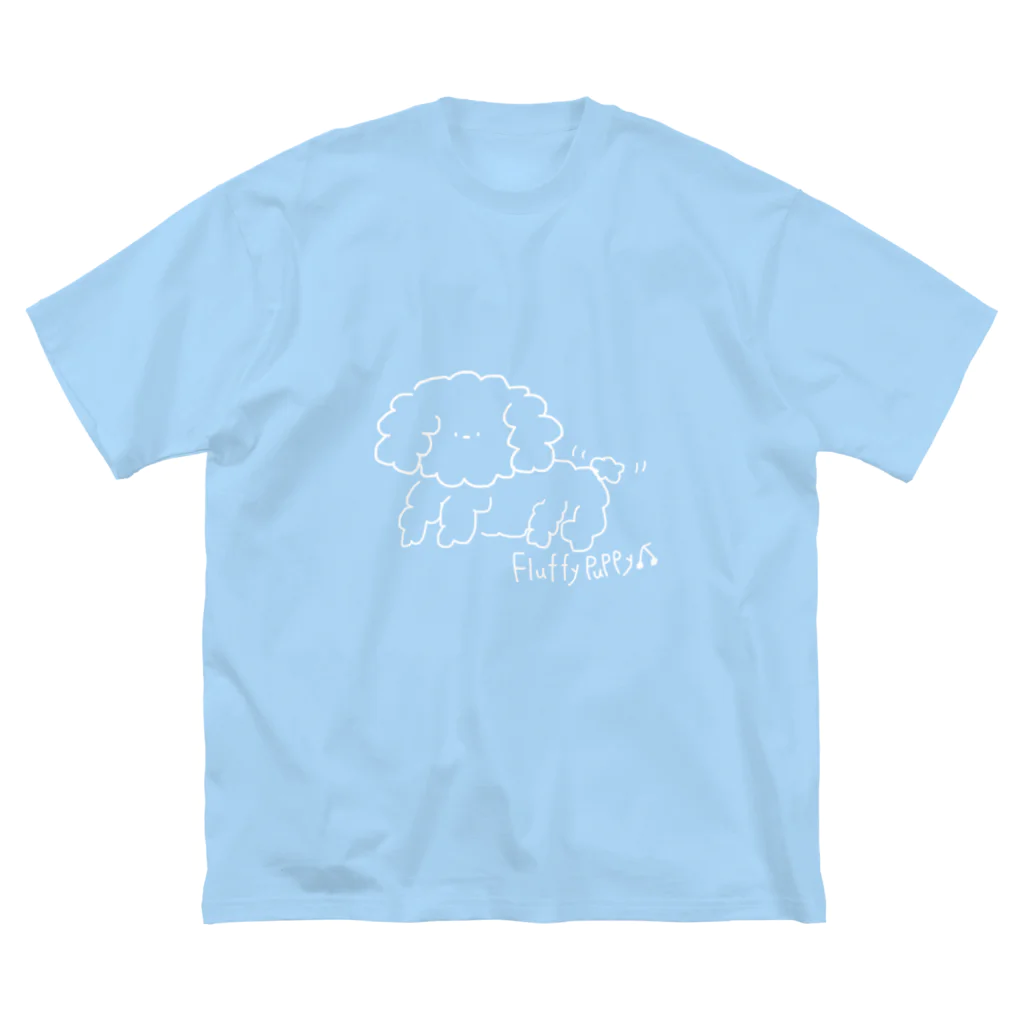 かわのゆめかのFluffy puppy🍒 ビッグシルエットTシャツ