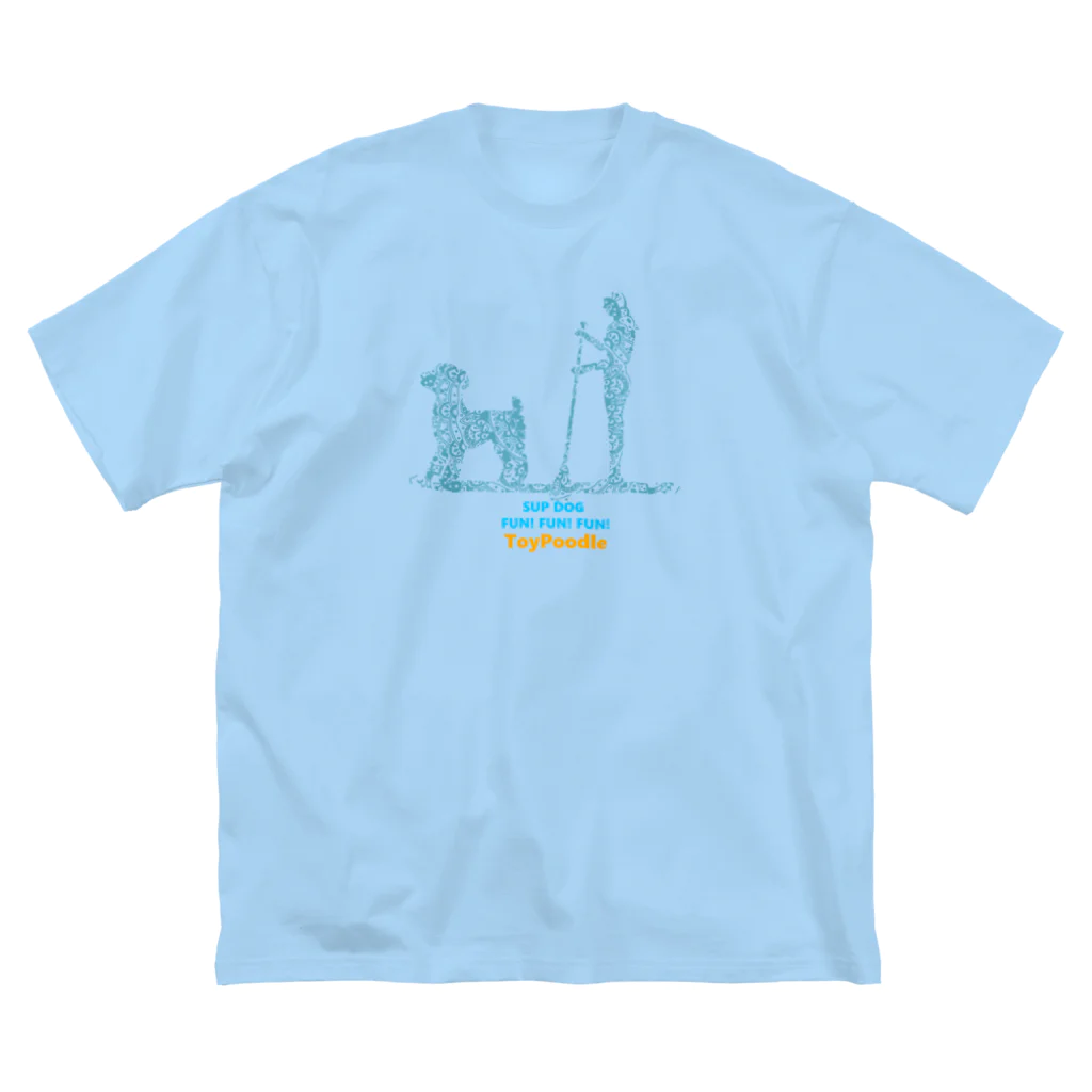 AtelierBoopの花月　SUPDog トイプードル ビッグシルエットTシャツ