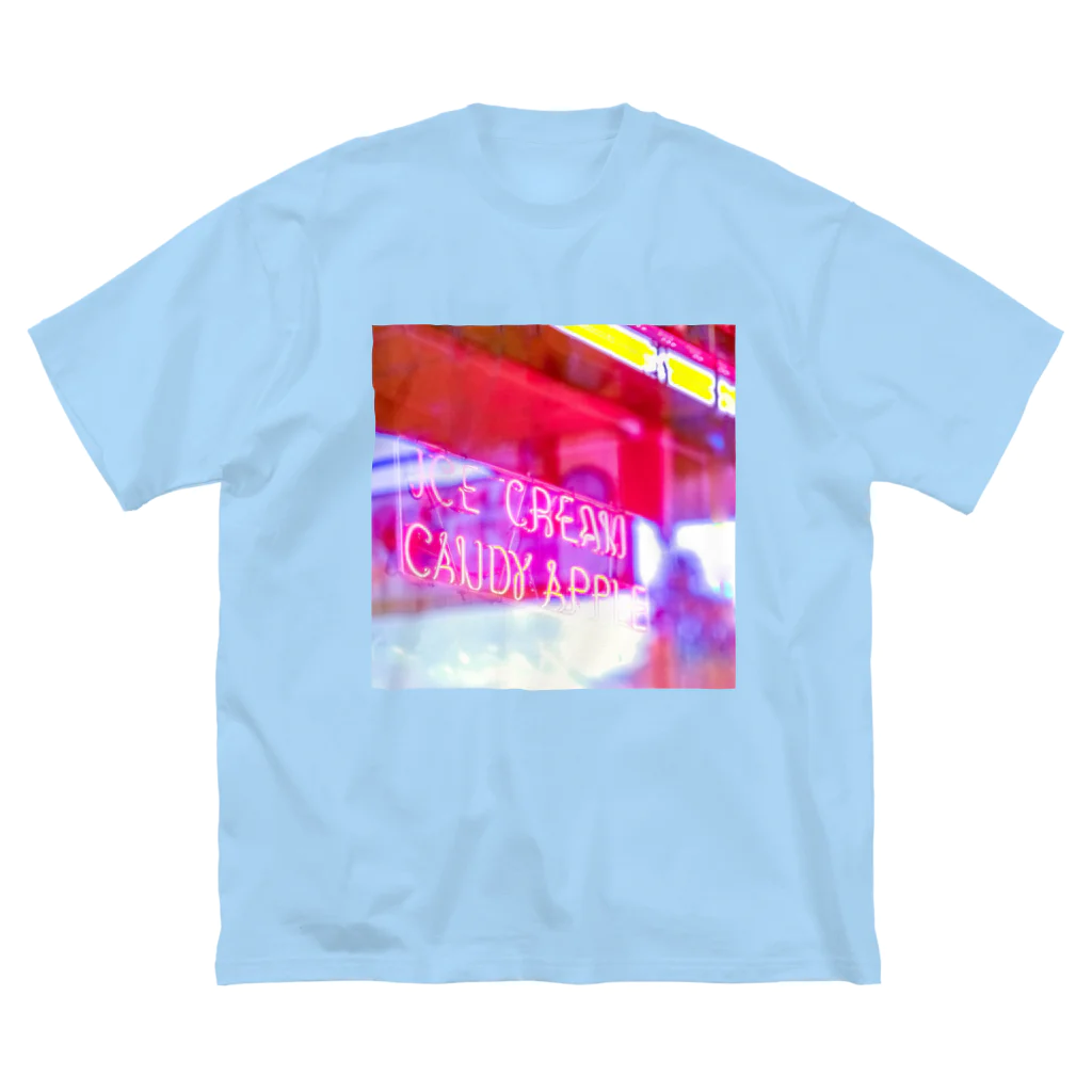 NEON LIGHT STARSのAPPLE NEON マシカク ビッグシルエットTシャツ